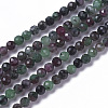 Natural Ruby in Zoisite Beads Strands G-F596-33-2mm-1