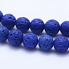 Natural Lava Rock Beads Strands G-F531-8mm-G-4