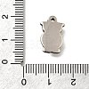 Retro 304 Stainless Steel Pendants STAS-L284-10AS-3