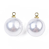 ABS Plastic Imitation Pearl Pendants SACR-T360-03-4