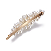 Acrylic Imitation Pearl Hair Bobby Pins and Snap Hair Clips Sets PHAR-WH0003-02LG-3
