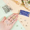 50Pcs 304 Stainless Steel Stud Earring Findings STAS-SC0008-58-3