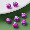 Opaque Striped Acrylic Beads MACR-S373-27D-02-5