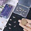 SUNNYCLUE 24Pcs 3 Styles Brass Pave Clear Cubic Zirconia Connector Charms KK-SC0004-24S-3