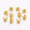 Brass Crimp Beads Covers X-KK-H289-NFG-NF-1
