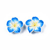 Handmade Polymer Clay 3D Flower Plumeria Beads CLAY-Q192-30mm-05-4