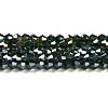 Transparent Electroplate Glass Beads Strands GLAA-F029-4mm-A25-1