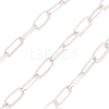 925 Sterling Silver Paperclip Link Alternating Twist Chains STER-NH0001-82S-2