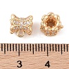Brass Pave Clear Cubic Zirconia Beads LS-KK-N256-08G-F-3