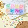 200Pcs 8 Colors Transparent Acrylic Beads OACR-YW0001-82-4