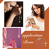 Acrylic Rosary Bead Necklace NJEW-PH01475-5