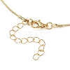 Brass Round Snake Chain Necklace for Men Women MAK-YW0001-09-2