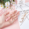 2Pcs 2 Style Alloy Rhinestone Keychain Sets KEYC-WR0001-01J-5