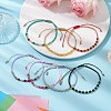 7Pcs Natural Gemstone Braided Beaded Bracelets BJEW-JB11420-1