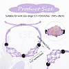 Adjustable Braided Nylon Cord Macrame Pouch Bracelet Making AJEW-SW00013-06-2