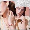 22Pcs 9 Styles Heart Theme Handmade Glass Beads FOIL-FS0001-04-6