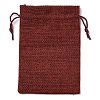 Christmas Theme Jute Cloth Storage Bags ABAG-F010-01B-05-3