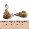 Natural Unakite Pendants G-B127-03P-04-4