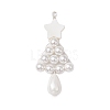 Shell Pearl Beaded Christmas Tree Big Pendants PALLOY-TA00169-1