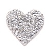 Heart Glitter Hotfix Rhinestone DIY-WH0268-17B-2