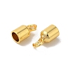 Rack Plating Brass Cord End KK-F873-15G-2