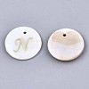 Natural Freshwater Shell Pendants SHEL-N027-04N-1