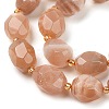 Natural Sunstone Beads Strands G-P541-A01-07-3