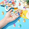 10Pcs UV Printing Acrylic Pendants TACR-YW0003-22A-5