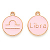 Alloy Enamel Pendants ENAM-S124-01A-09K-1