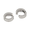 Non-Tarnish Lightning sand 304 Stainless Steel Clip-on Earrings  EJEW-M001-08P-2