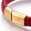 Leather Cord Bracelets BJEW-E350-09B-2