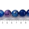 Natural Dragon Veins Agate(Dyed & Heated) Beads Strands G-K390-A08-01-5