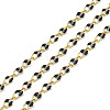 Ion Plating(IP) 304 Stainless Steel Dapped Chains AJEW-Q150-09G-02-1