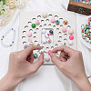 Wooden Bead Design Boards WOOD-WH0034-51-3