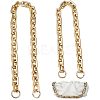 2Pcs 2 Style CCB Plastic Rectangle Cross Chain Bag Straps AJEW-CA0003-30-1