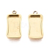 304 Stainless Steel Pendant Cabochon Component STAS-Q113-19A-G-1
