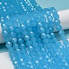 Imitation Jade Glass Beads Stands EGLA-A035-J8mm-D04-2