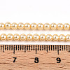 Baking Paint Pearlized Glass Pearl Bead Strands HY-N002-3mm-A09-5