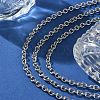 304 Stainless Steel Cable Chain Necklaces for Women Men STAS-M102-69P-3