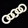 Spray Painted CCB Plastic Linking Rings CCB-Q091-010F-4