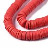 Flat Round Handmade Polymer Clay Beads CLAY-R067-10mm-30-3