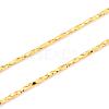 Gold Plated Tin Alloy Snake Chain Fine Necklace Making NJEW-BB10181-18-3