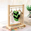 SUPERFINDINGS 12Pcs Miniature Wood Doll Clothes Hangers DIY-FH0005-32B-5