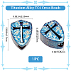 1Pc Titanium Alloy TC4 Beads FIND-BBC0003-97A-2