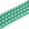 Opaque Glass Beads Strands GLAA-T032-P8mm-MD12-1