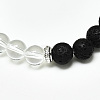Natural Quartz Crystal Beads Stretch Bracelets BJEW-R309-02-A10-2