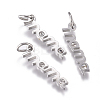 316 Surgical Stainless Steel Pendants STAS-L242-05P-1