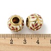 Brass Enamel European Beads FIND-E044-09G-01-3