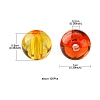Transparent Acrylic Beads MACR-YW0002-72B-3