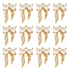 10Pcs Brass Cubic Zirconia Charms KK-YW0003-17-1